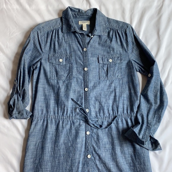 BNWT Lands End Canvas chambray dress - Picture 2 of 14